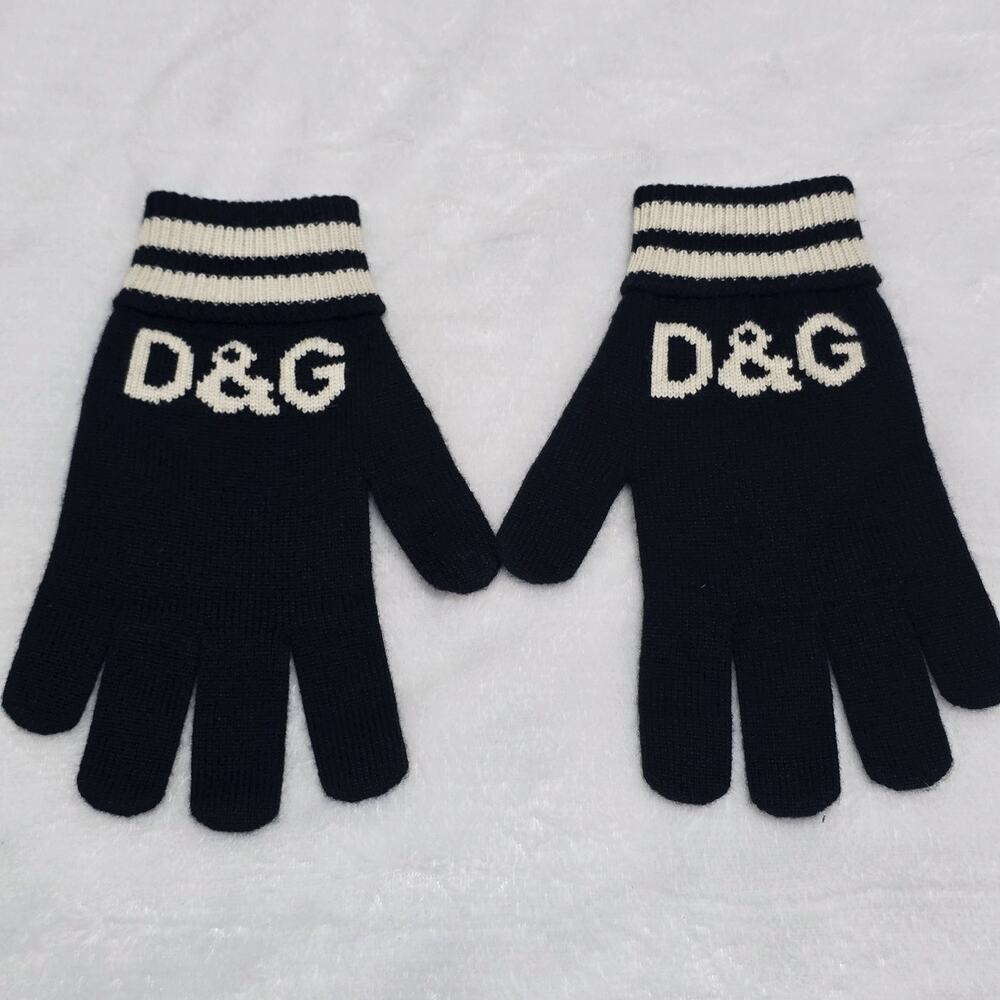 Dolce & Gabbana Cashmere Winter Gloves Black | Size M | NWOT
